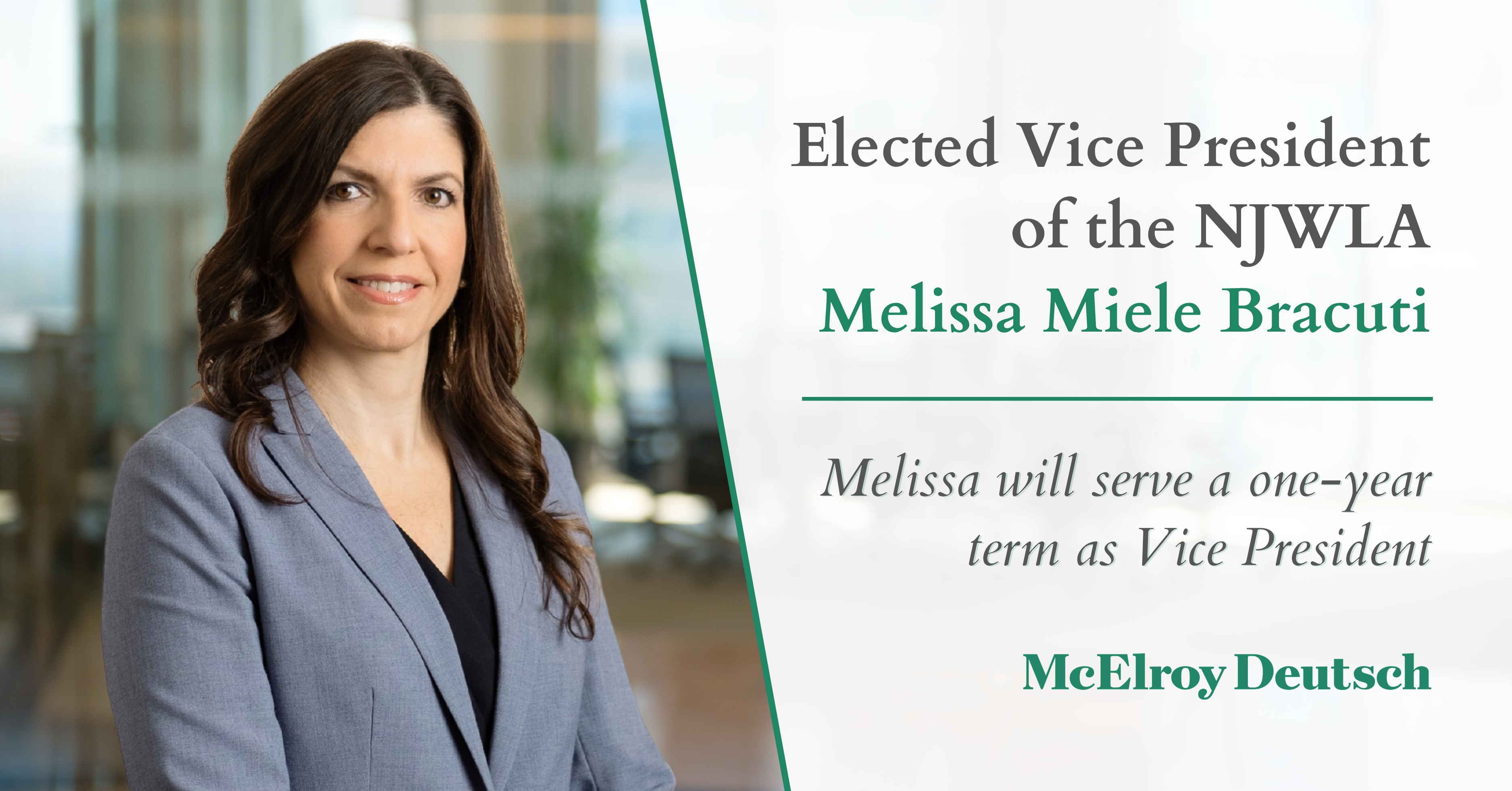 Melissa Miele Bracuti Elected Vice President of NJWLA