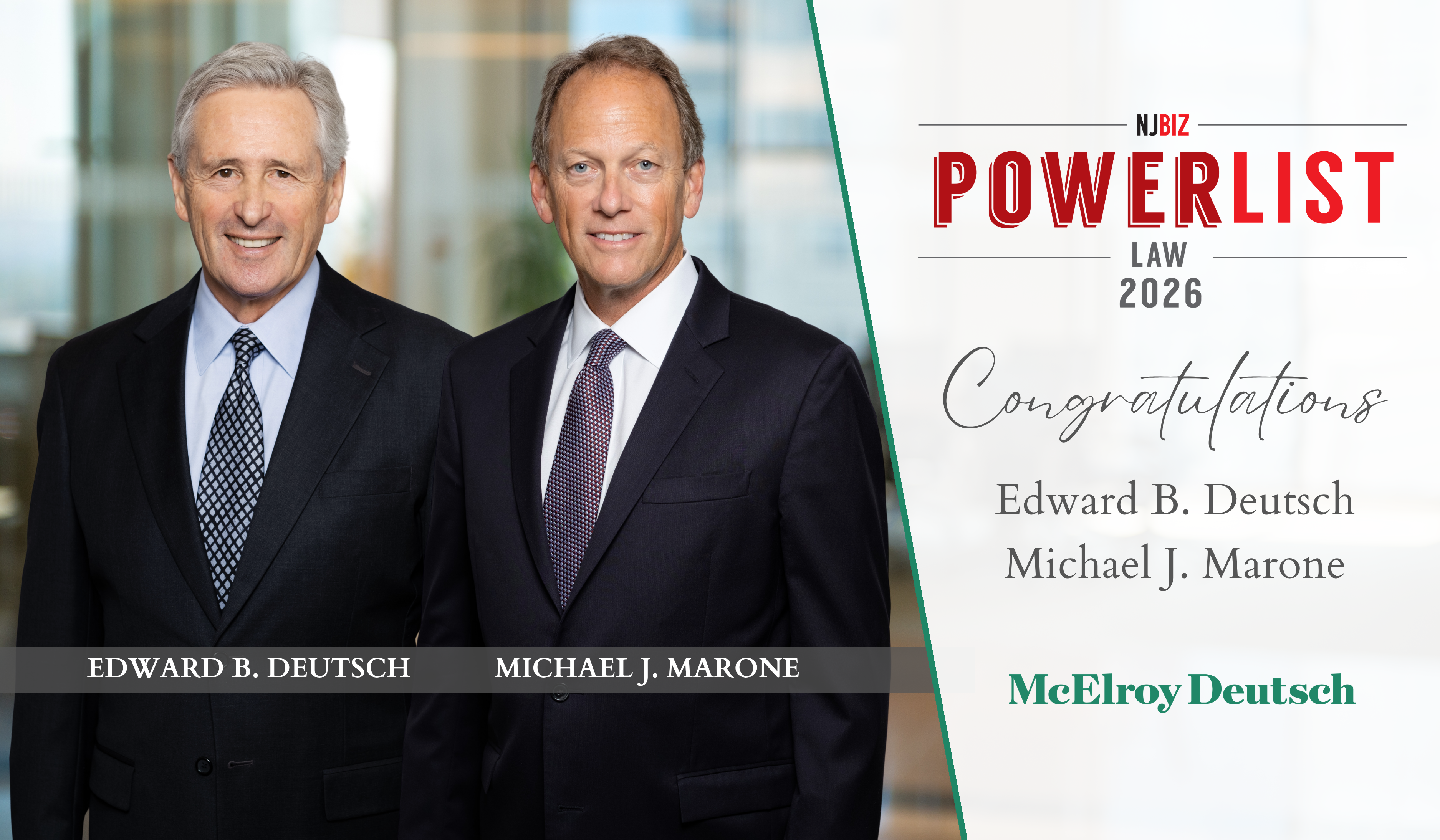 2026 NJBIZ Law Power List